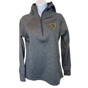 West Virginia Women’s Hoodie Size Medium Embroidered Sweatshirt 3/4 Zip WVU